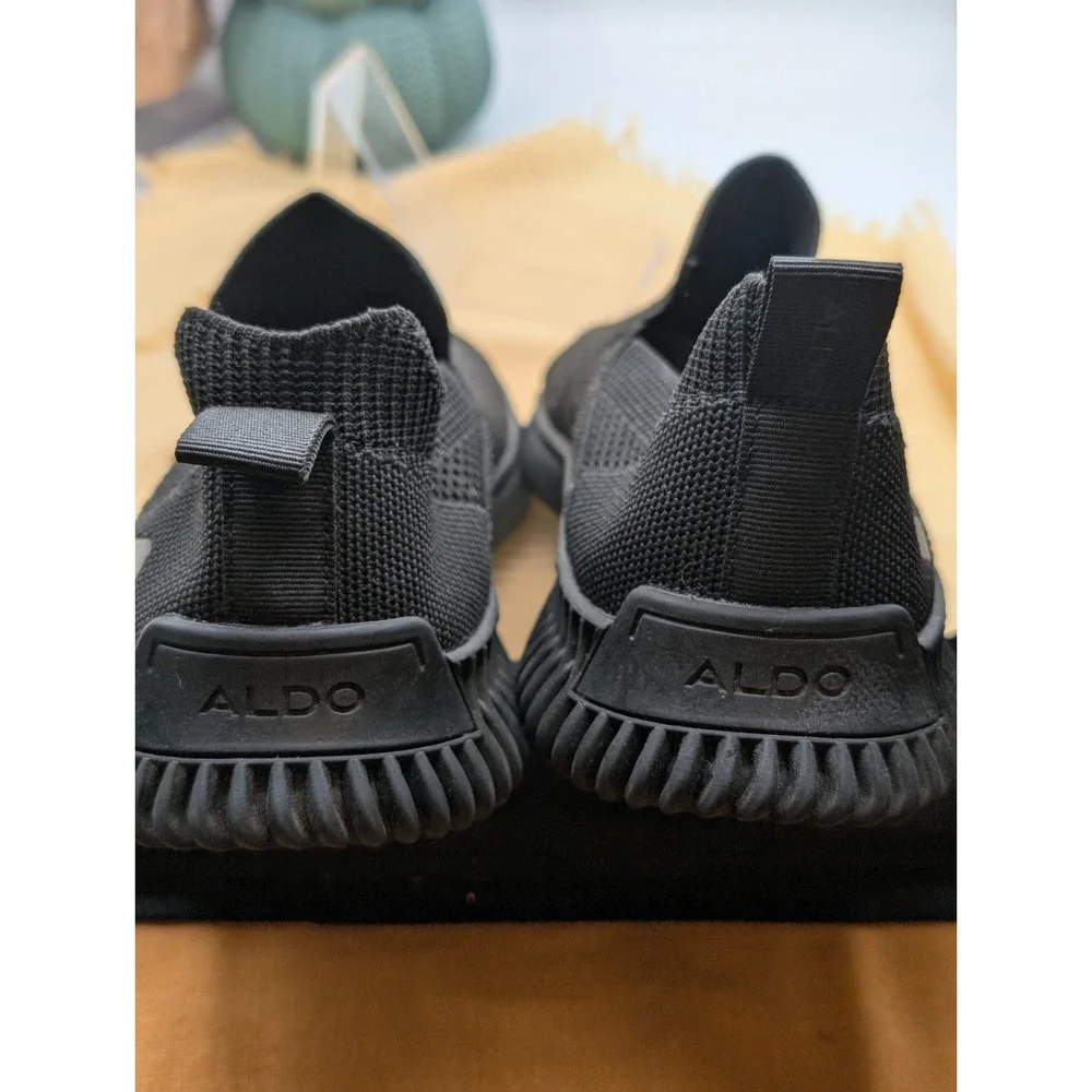 ALDO Brywin Men's Black Knitted Slip-On Sock Sneakers Size 10 / EUR 43